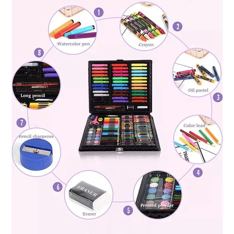 

Crayon 150Set Alat Tulis Mewarnai Warna 150 Pcs Pensil Warna Menggambar Anak