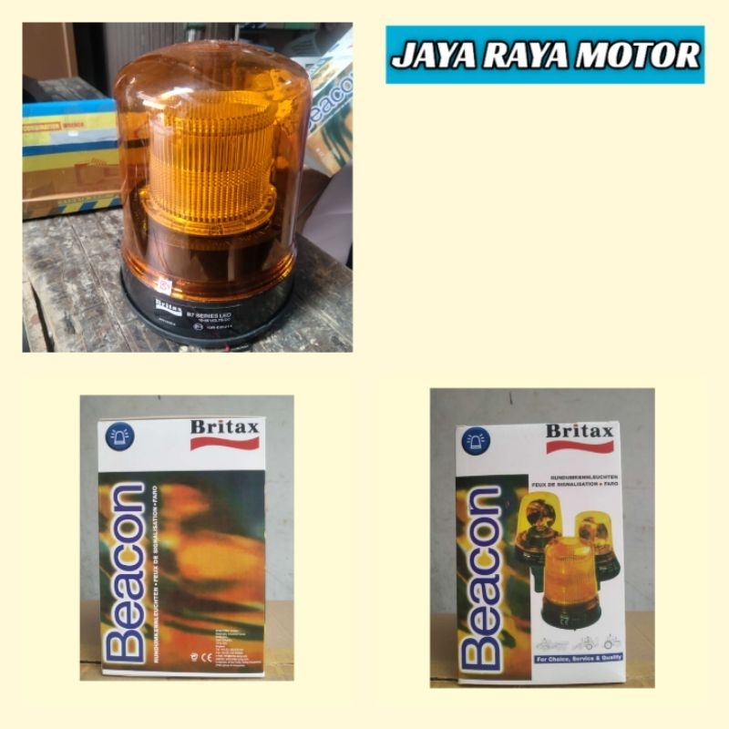 Lampu Rotary Rotari ( LED ) Britax Layer Mobil Truk Truck Canter Fuso Trailer Ambulance 12 Volt / 24