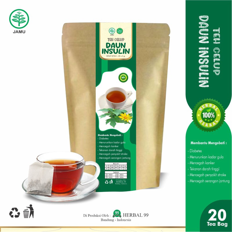 

Teh daun insulin organik | 20 tea bag