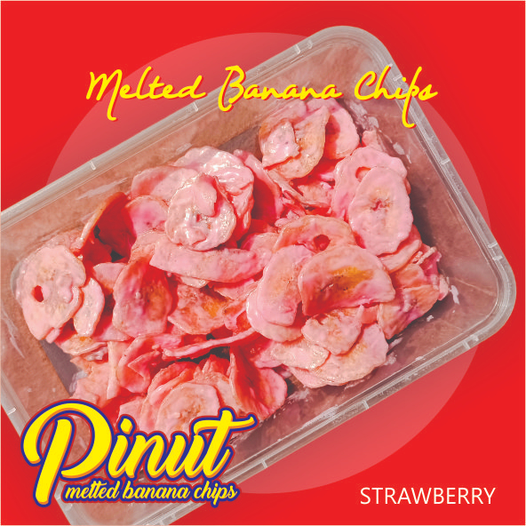 

Pinut Melted Banana Chips Keripik Pisang Coklat Lumer - Strawberry