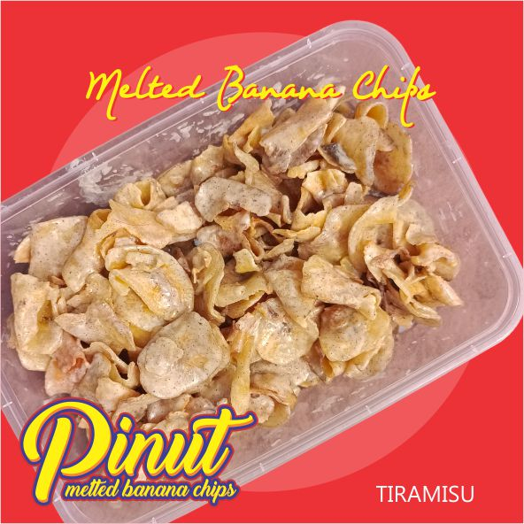 

Pinut Melted Banana Chips Keripik Pisang Coklat Lumer - Tiramisu