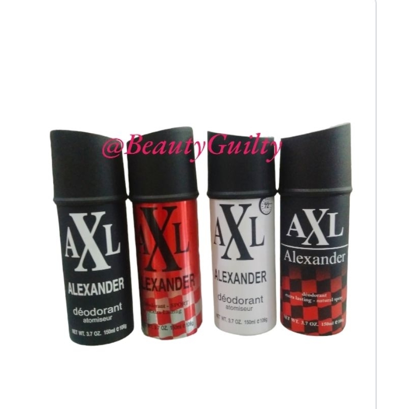 AXL Alexander deodorant, parfum kaleng