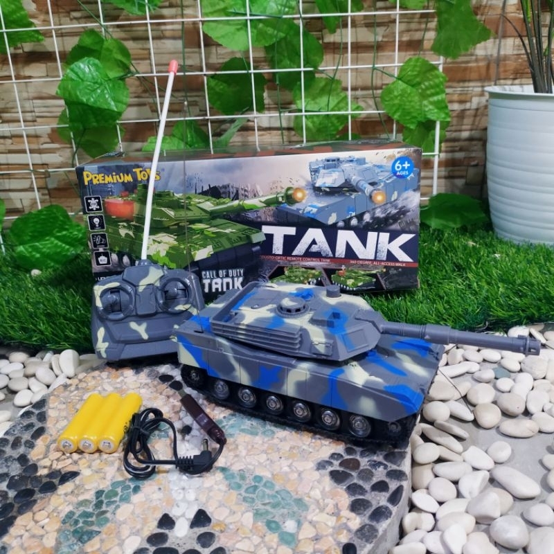 MAINAN RC MOBIL MILITARY WAR TANK ARMY - RC TANK LEOPARD ANAK EDUKASI