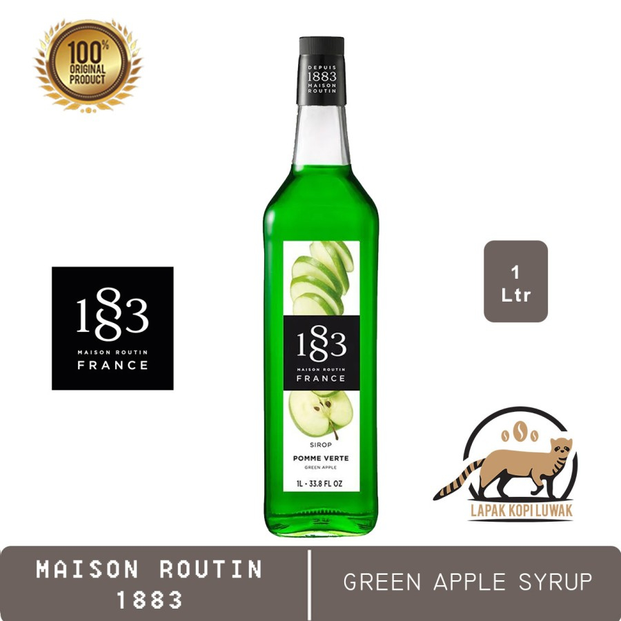 

Green Apple Syrup merk 1883 Maison Routin