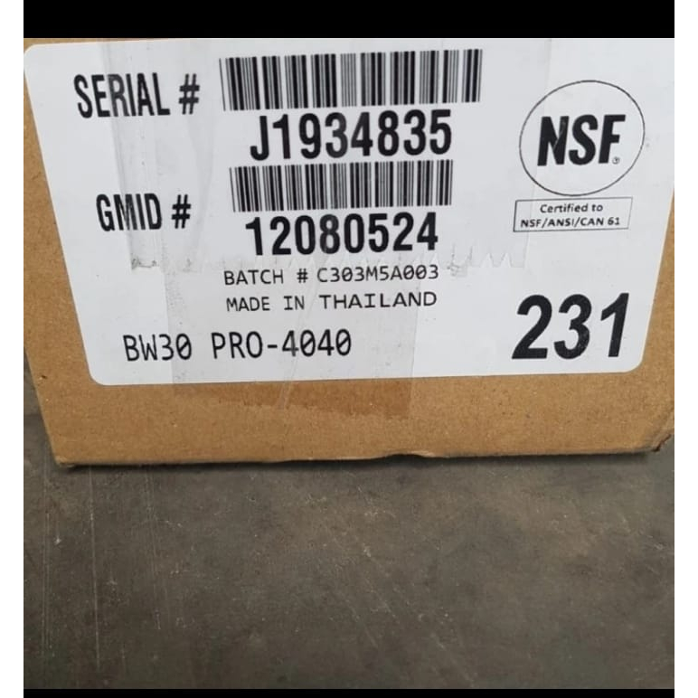 Membrane BW30-PRO 4040 Filmtec