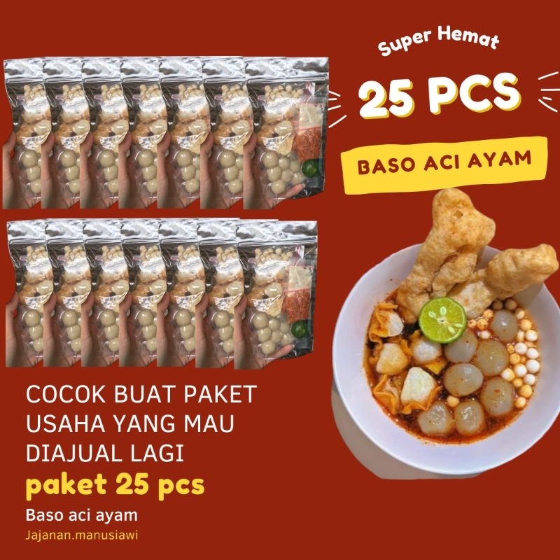 

[PAKET HEMAT] BASO ACI AYAM 25 BUNGKUS