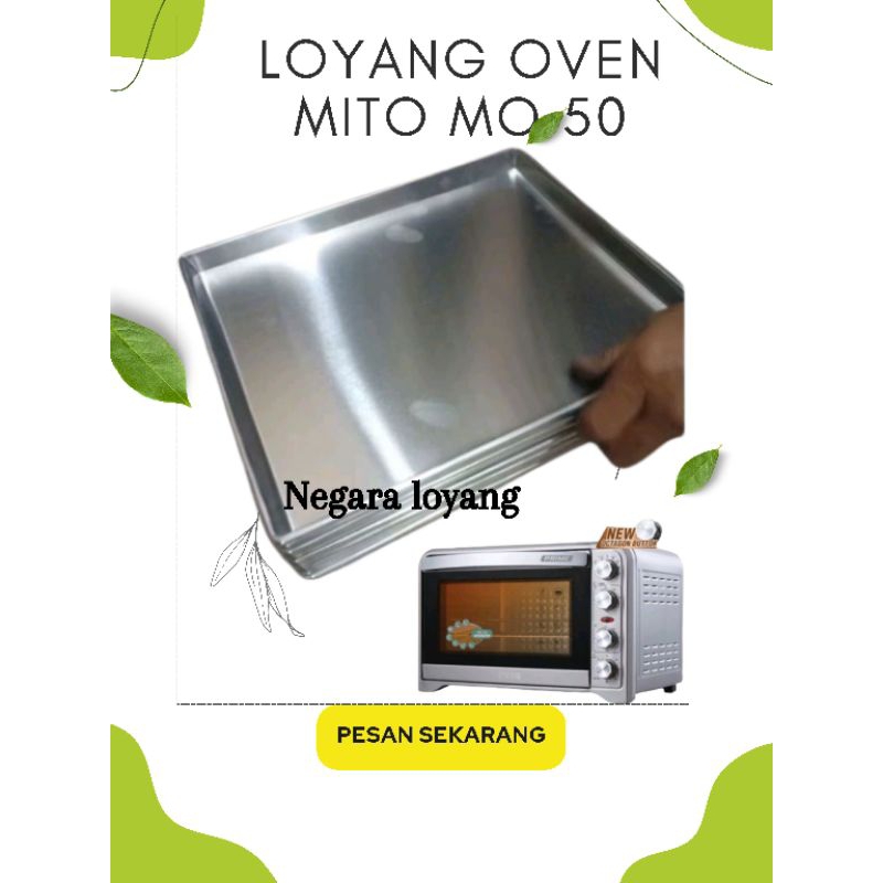 loyang oven Mito mo 50 & rak jari-jari oven Mito mo 50