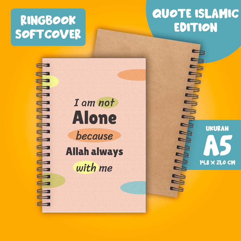 

Softcover Buku Tulis Catatan buku notebook buku diary Notebook Ring Spiral A5 60 Lembar koleksi gambar Quote Islamic part 1