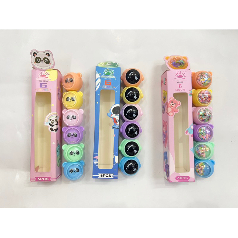 

1 set - Stabilo Highlighter bentuk lucu 6 warna