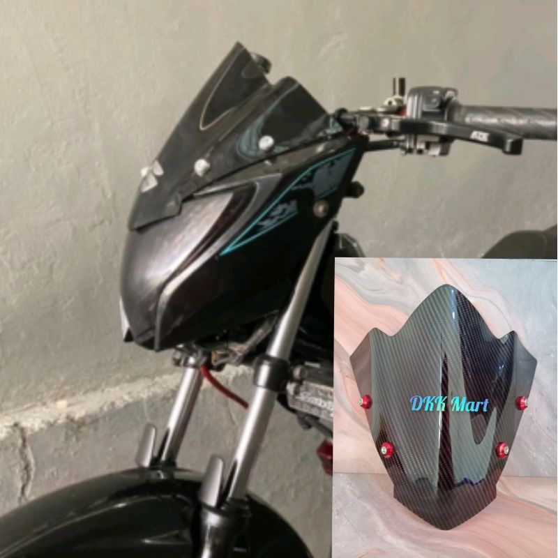 VISOR SATRIA FU 150 FACELIFT MODEL SIPIT FULL CARBON
