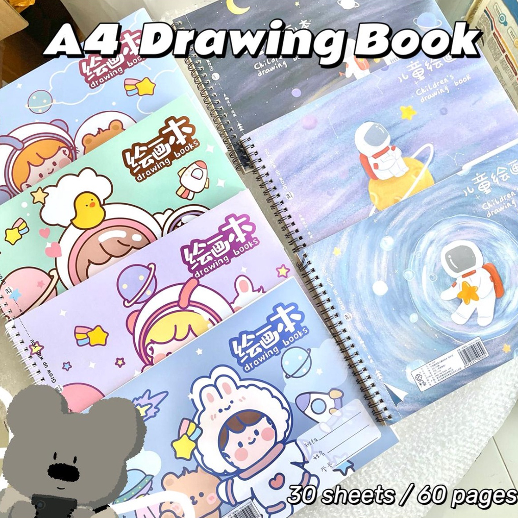 

[HARU] A4 Drawing Book Buku Gambar Anak Karakter Buku Gambar Polos