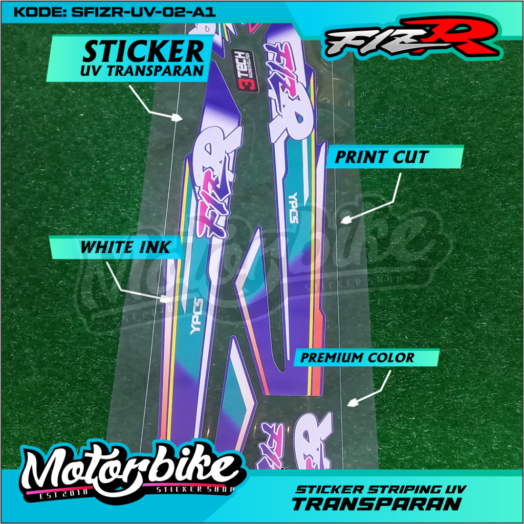 Striping Transparan Fiz R FIZ R - Stiker Striping Fiz R Transparan