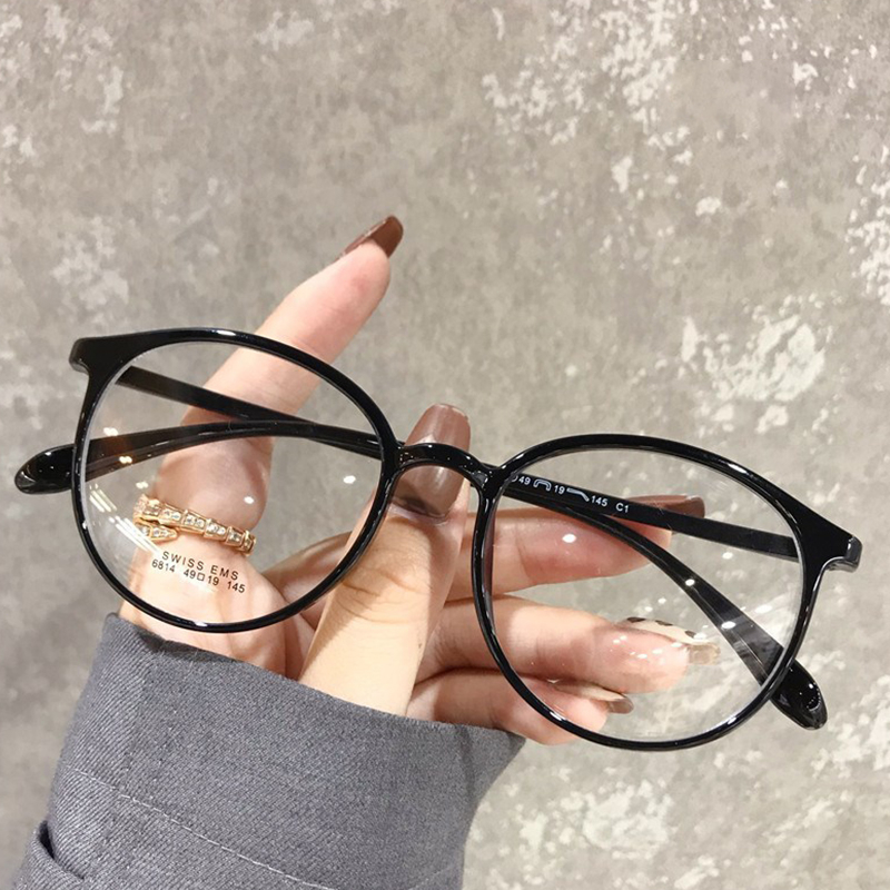 kacamata Leopard Cat Eye Anti Radiasi hp dan komputer Wanita Pria Korea Retro Murah Cwek Gaya  Glasses G-💕Hitam-1