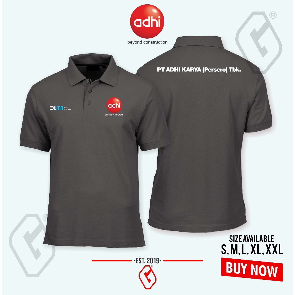 polo shirt pt adhi karya / baju kerah bumn adhi karya