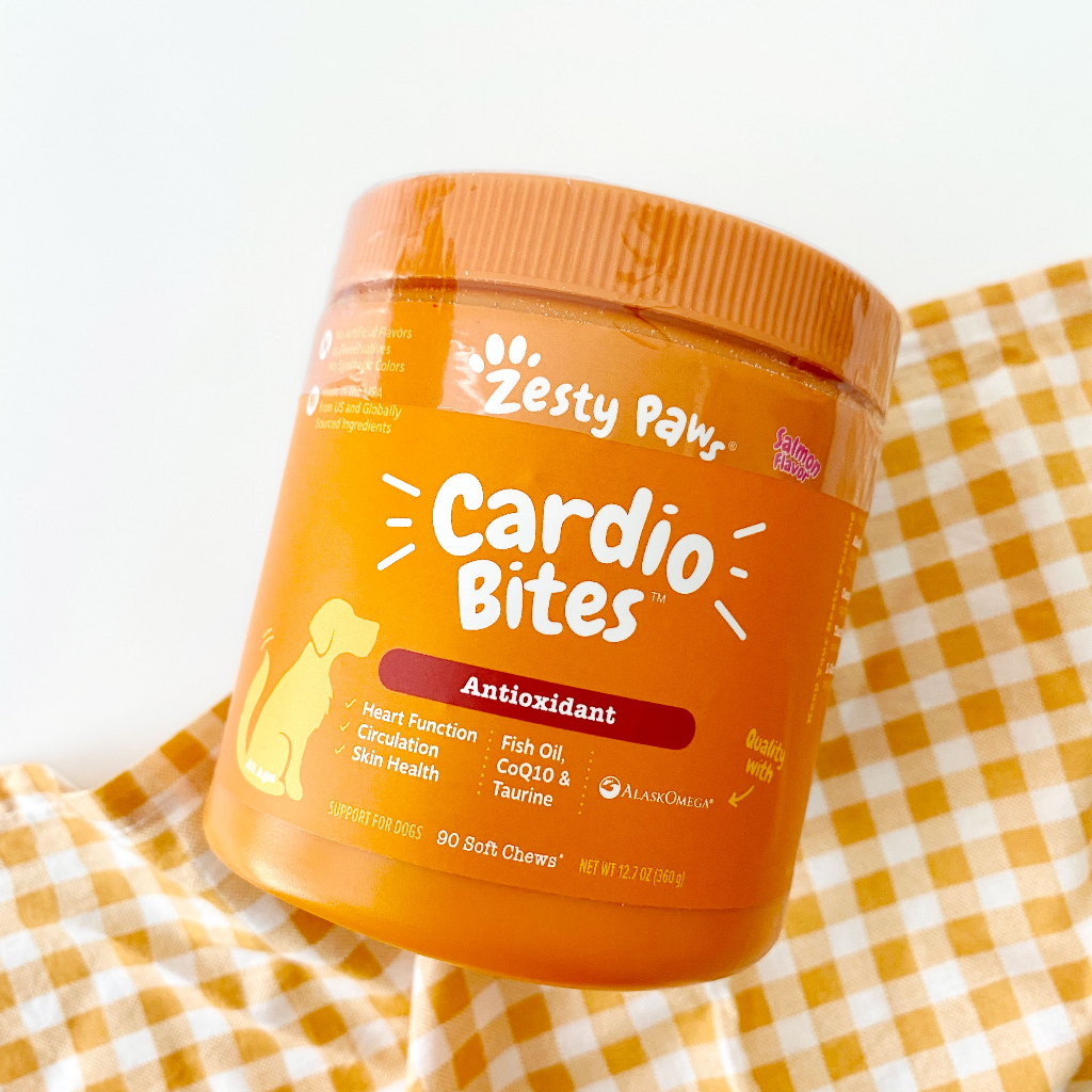 WOOFIDOO Zesty Paws Cardio Bites Dog Supplement Vitamin Jantung Anjing