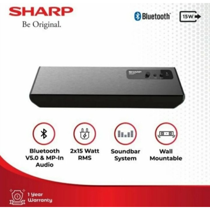 SHARP SPEAKER SOUNDBAR SYSTEM BLUETOOTH CBOX-SBT300BL
