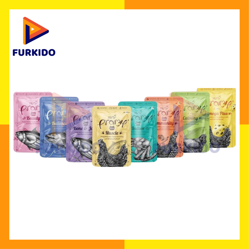 Pramy Gravy Cat Wet Food Pouch 70 Gr / Makanan Basah Kucing