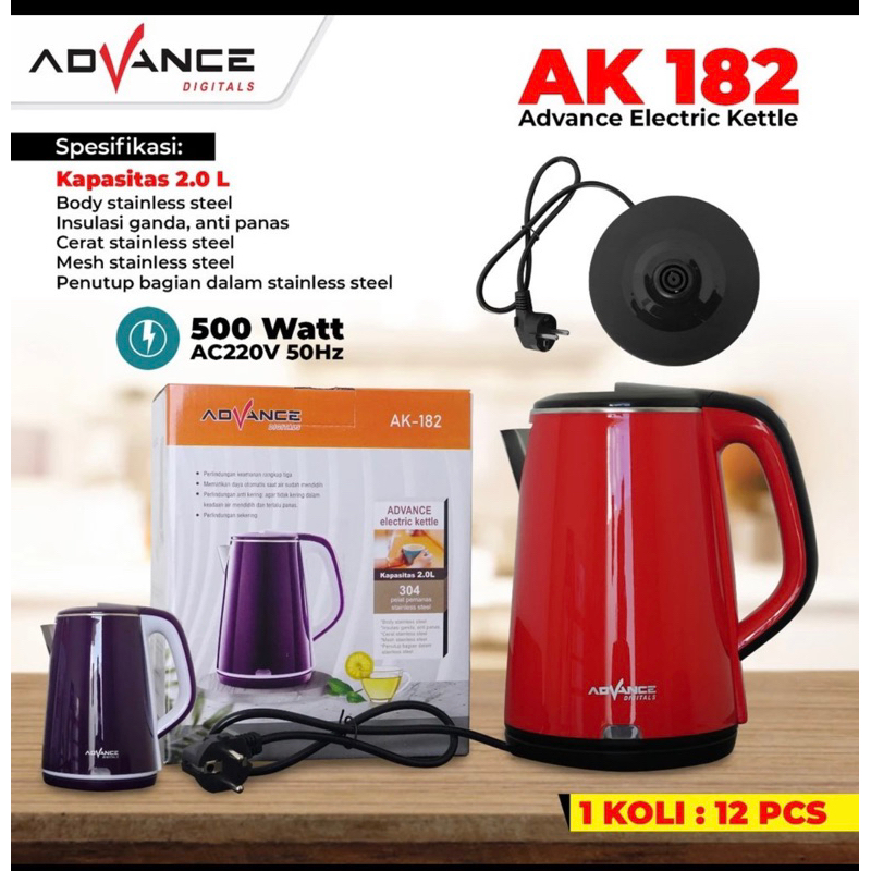 kettle listrik advance ak 182