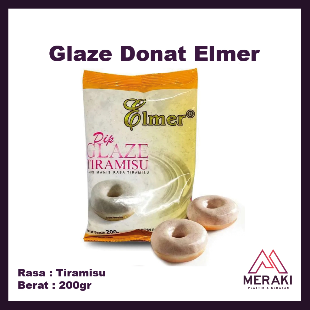 

Glaze Donat Donut Lapisan Tiramisu Elmer Bahan Kue Topping