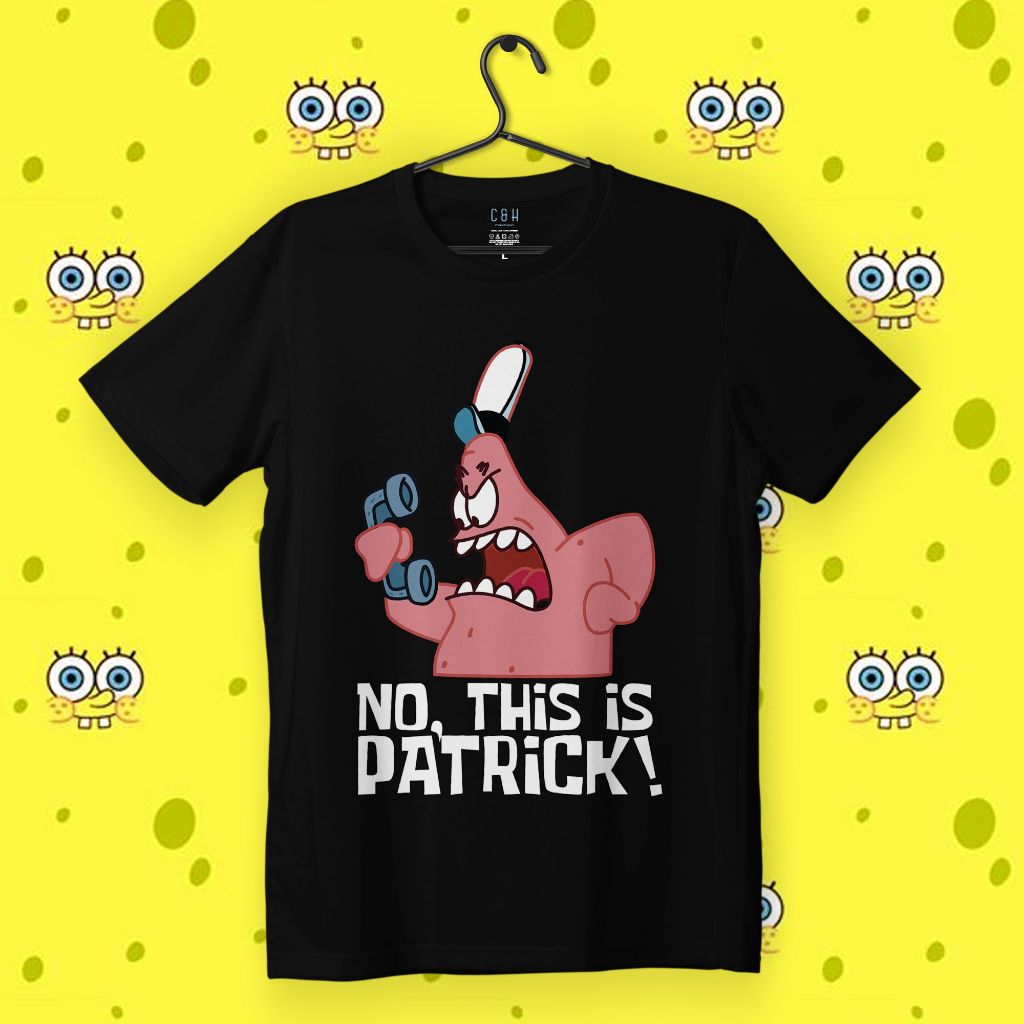 KAOS KARTUN SPONGEBOB | KAOS DISTRO PRIA WANITA ORI BY C&H | CHSPB 014