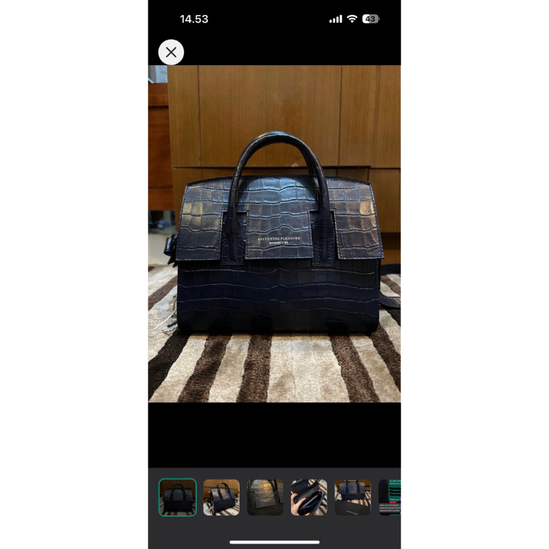 aesthetic pleasure bag navy