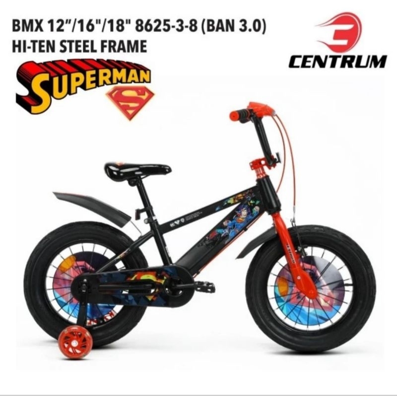 SEPEDA ANAK BMX 12 Inch CENTRUM SUPERMAN