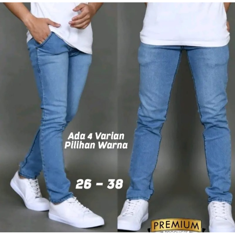 CELANA JEANS PENSIL PANJANG PRIA MODEL TERBARU 2023