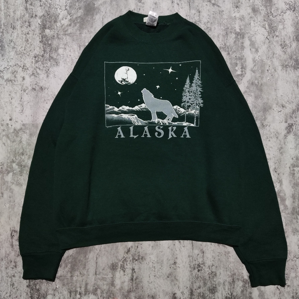 CREWNECK By FRUIT OF THE LOOM VINTAGE SECOND BLU196