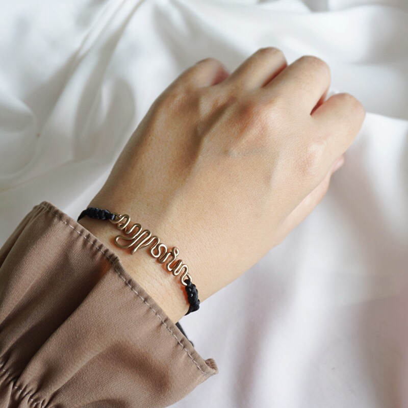 Anessadiaries | Gelang Nama Aksara Jawa KNOTTED
