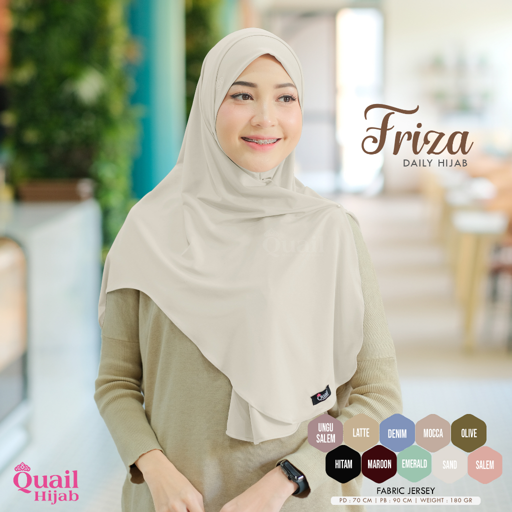 Quail Hijab - FRIZA DAILY HIJAB INSTAN ORI QUAIL