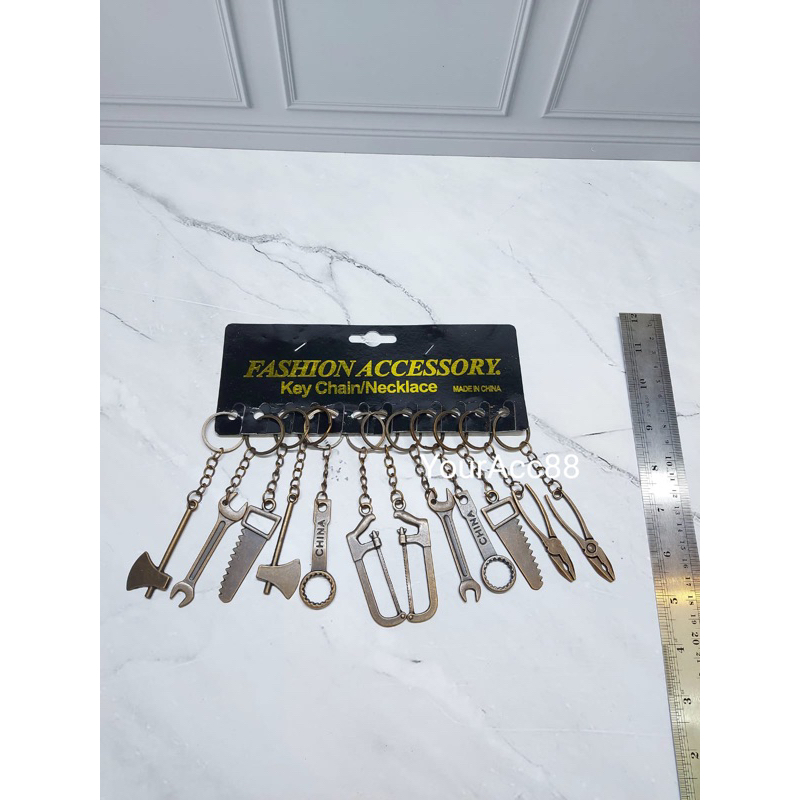 GANTUNGAN KUNCI BESI (12pcs) ALAT TUKANG GANCI KOLEKSI KADO SOUVENIR HADIAH GROSIR_ASEMKA GROSIR_AKS