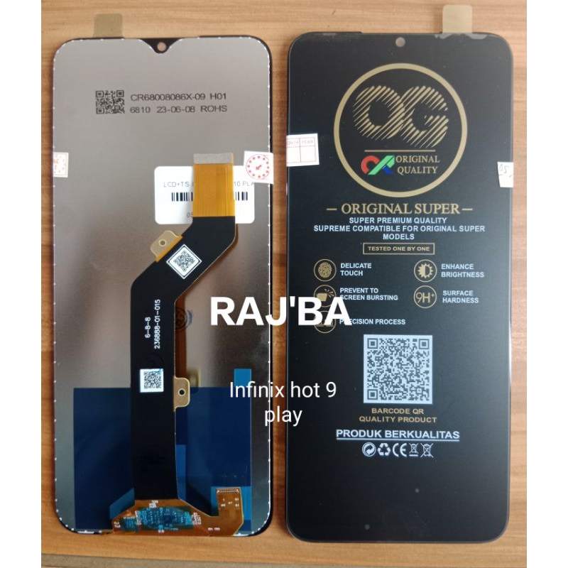 LCD LAYAR SENTUH HP INFINIX HOT 9 PLAY GRADE A KWALITAS ORIGINAL