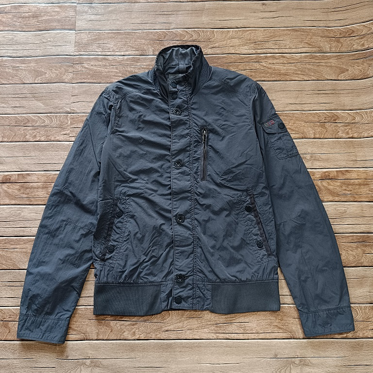 NAPAPIJRI Geographic bomber  Dark Gray