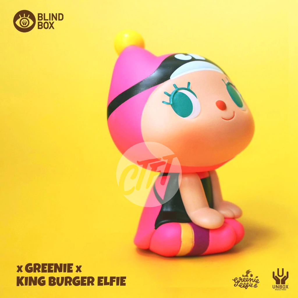 Unbox Industries Greenie & Burger Elfie - PINK GREENIE