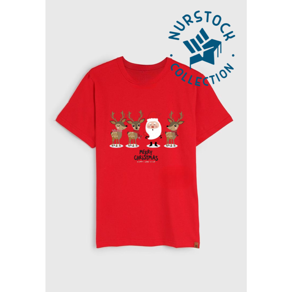 KAOS NATAL - TSHIRT KAOS NATAL SANTA - BAJU NATAL - PREMIUM CATTON COMBAD 30s