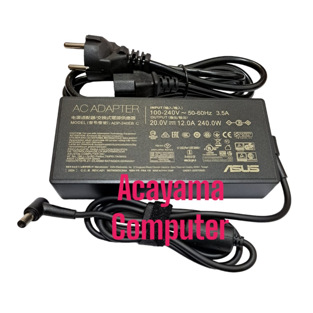 Adaptor Charger Asus ROG Zephyrus G14 GA402RJ GA402RK GA402XU GA402XV 20V 12A