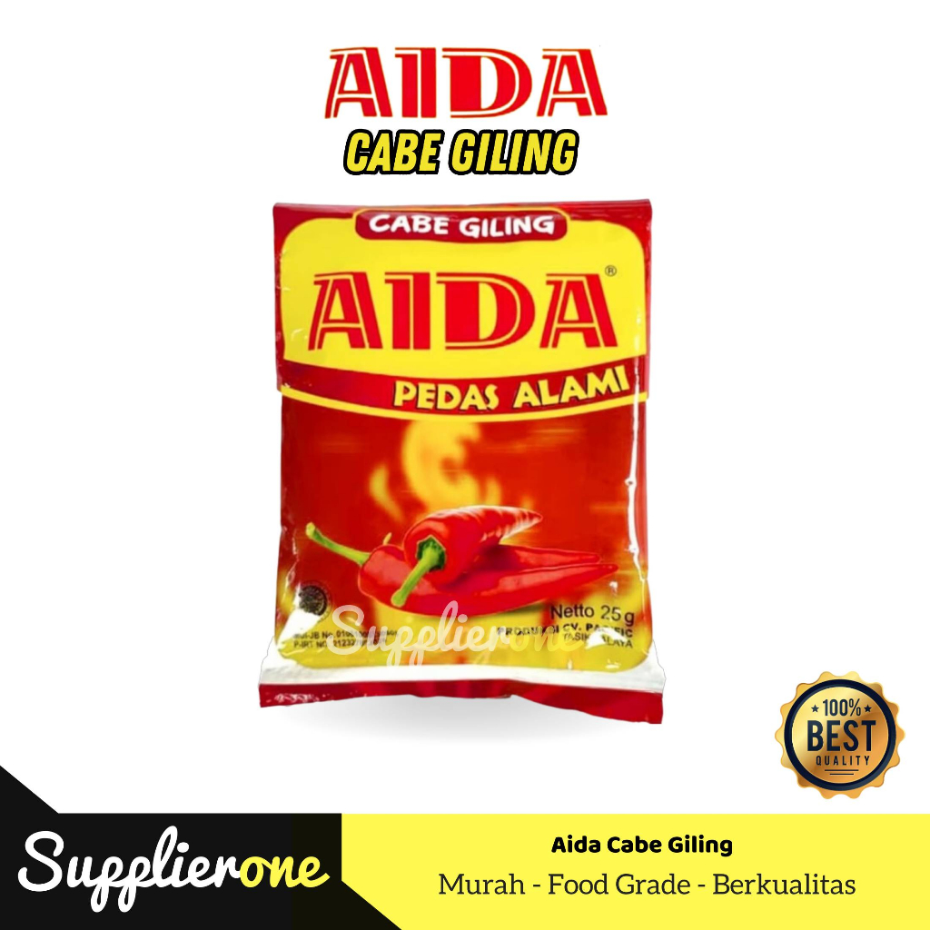 

Aida Cabe Bubuk 250g / Cabe Bubuk Aida 500g / Cabai Bubuk Serba Guna