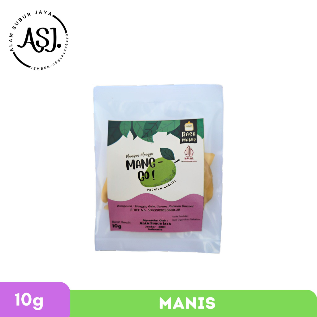 

Mang-Go! Manisan Mangga Kering Manis 10 g