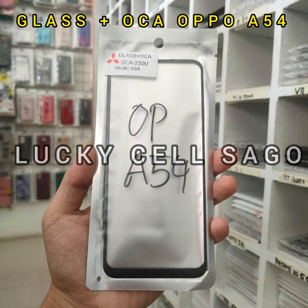 GLASS + OCA OPPO A54 / KACA LCD OPPO A54