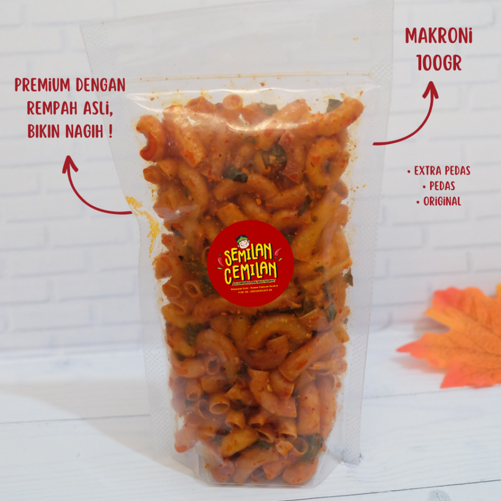 

MAKRONI CIKRUH 100gr | Makroni Daun Jeruk | semilan cemilan