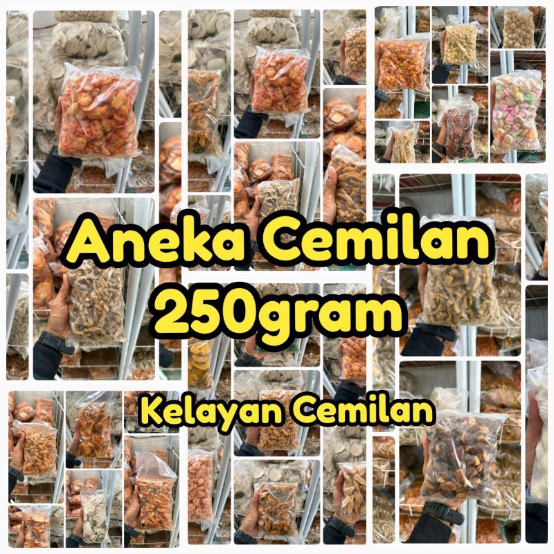 

Aneka Cemilan 250gram | Basreng Kripsus Ayam Kulit Ayam Kuping Gajah Sagu Mini Pisang Koin Stik Bawang DLL