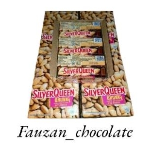 

Coklat silverqueen chunky bar box 30 gramx12pcs