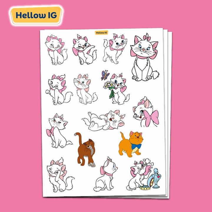 

STICKER ARISTOCAT ARISTOCATS CAT CATS STIKER KUCING LUCU AESTHETIC LAPTOP BOTOL HP KOPER HELM PREMIUM WATERPROOF