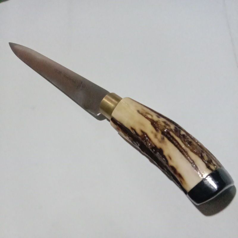 pisau tramontina 6 inc custom gagang tanduk rusa