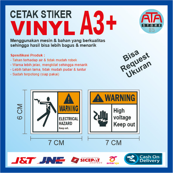 

Stiker Sticker Bahan Vinyl isi 30 Pcs (7x6 cm) Sudah Cutting