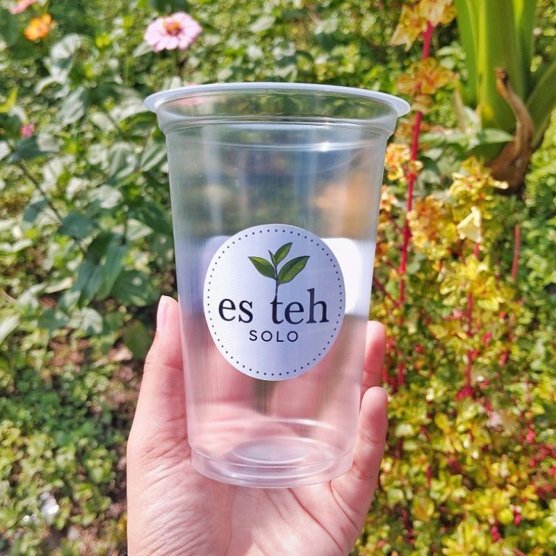 

Stiker lebel cup es teh solo