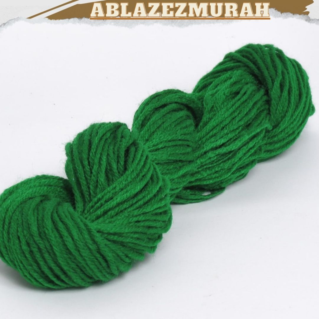 SPESIAL|PROMO MENARIK|BENANG SIET HIJAU TUA|Benang Wool/ Benang Wol/ Siet Yarn/ Benang Siet