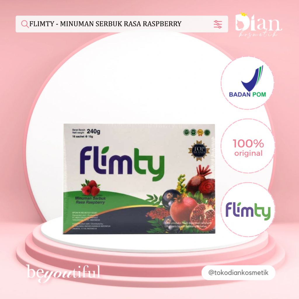 

FLIMTY - MINUMAN SERBUK RASA RASPBERRY