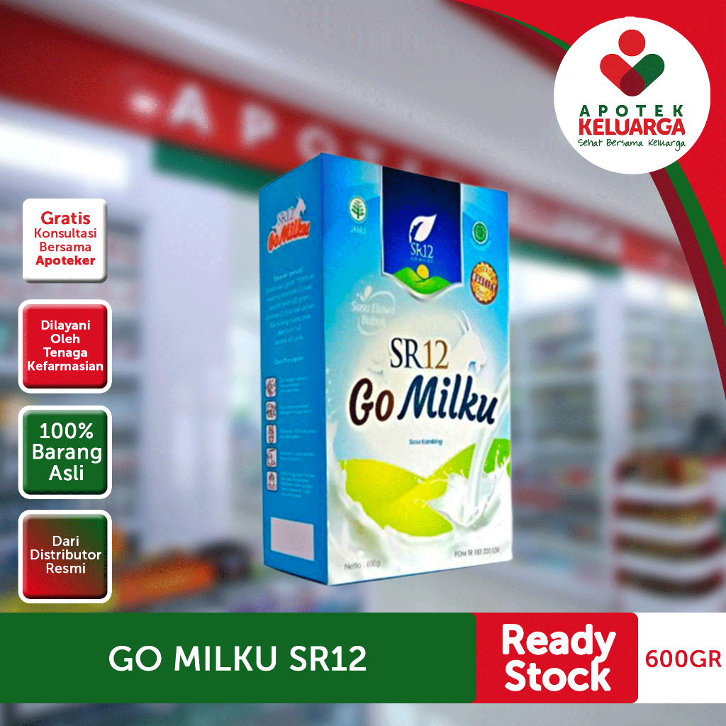 GOMILKU SR12 SUSU KAMBING ETAWA 600 GRAM #SUSU KESEHATAN