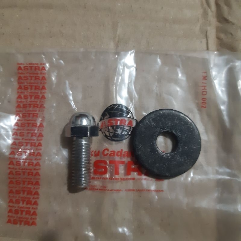 original Astra internasional AHM Astra Honda motor baut dudukan pangkon skok belakang atas set ring 